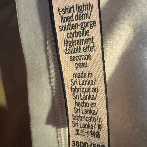 Victoria's Secret 36DD Heart Script T-shirt Demi Bra Logo Multi-way Underwire - Picture 12 of 13